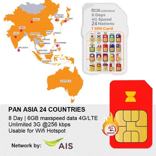 PAN ASIA Travel Sim