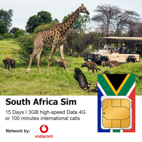 South Africa 15 Days Travel Sim 3GB Data