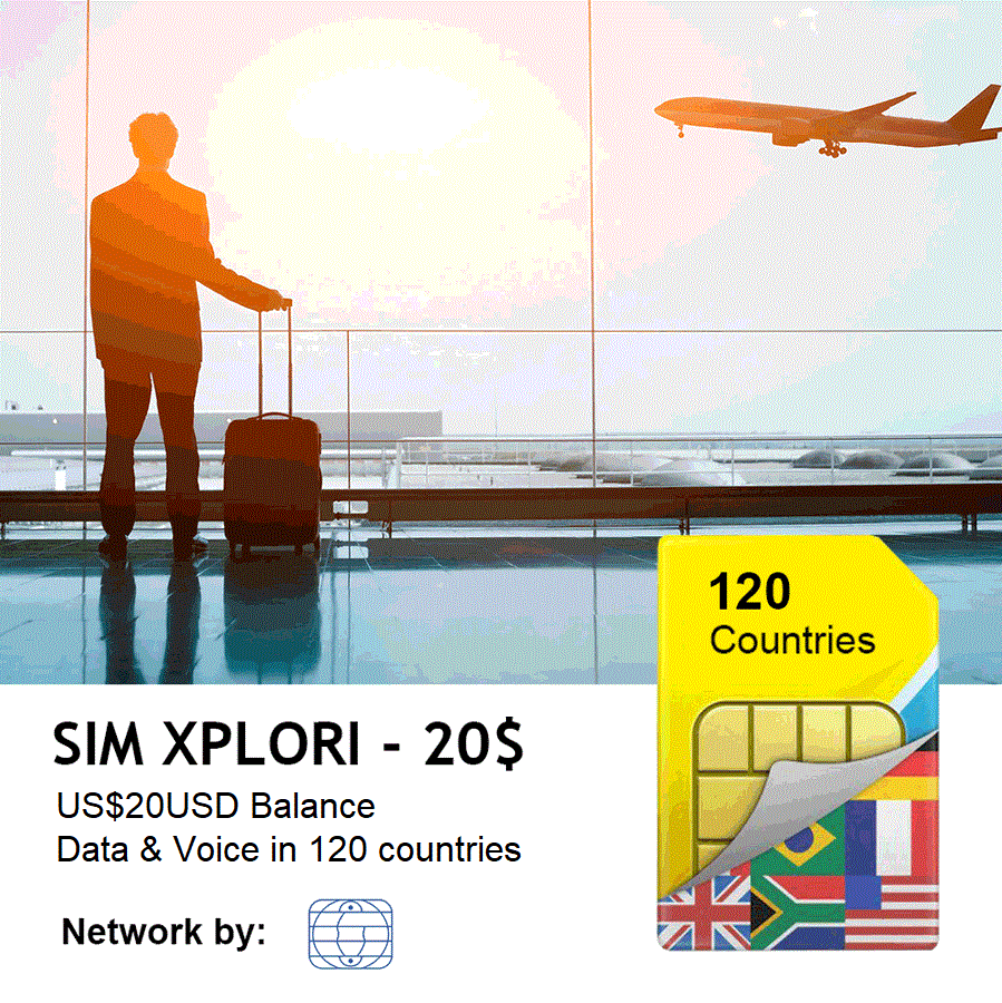 Global Travel Sim Xplori – 20$
