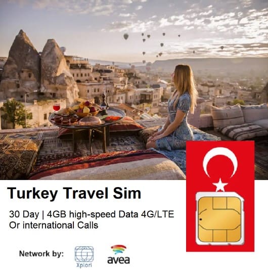 Turkey Travel Sim 30 Days 4GB