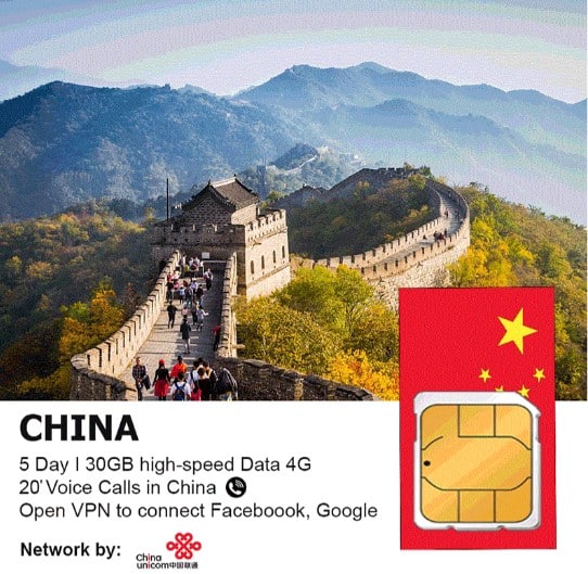 China Travel Sim 5 days