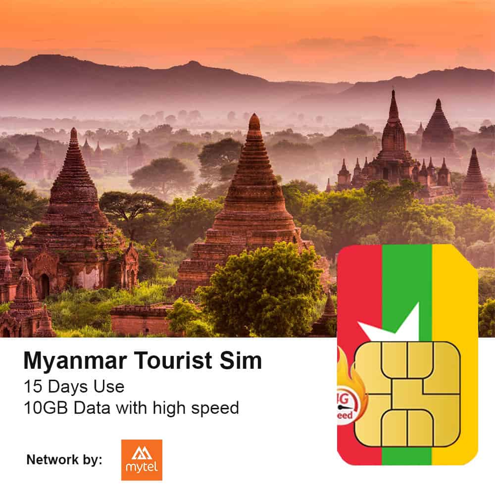 Myanmar Travel Sim 15 Days