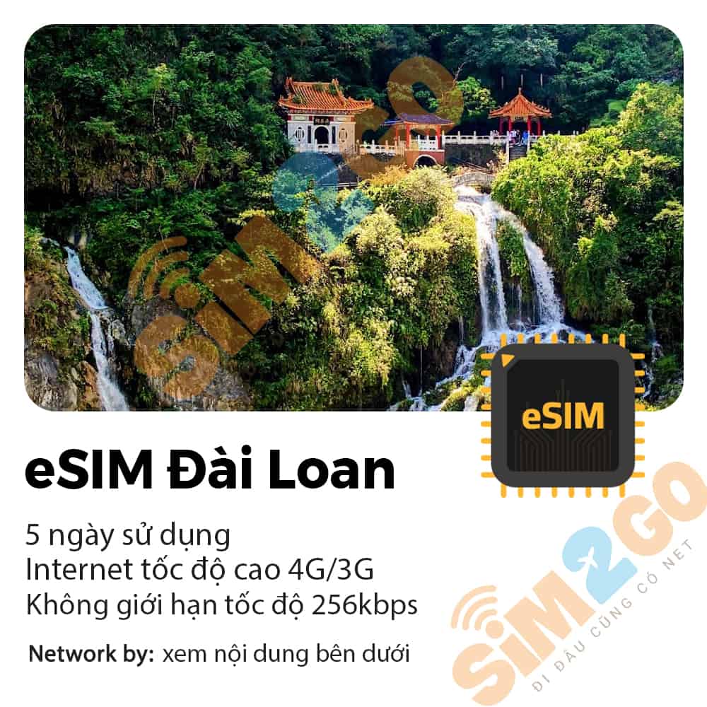eSIM Đài Loan 5 ngày 5GB & gọi thoại