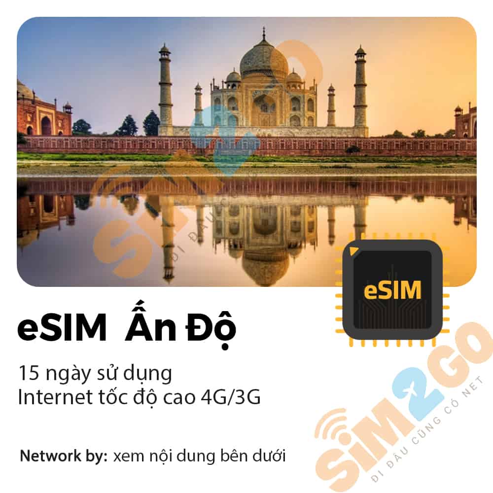 eSIM Ấn Độ 15 ngày