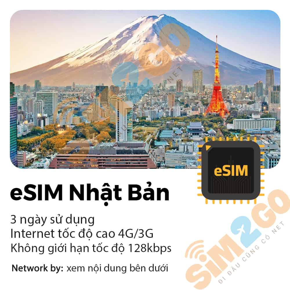eSIM Nhật Bản 3 ngày