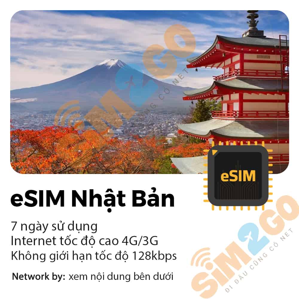 eSIM Nhật Bản 7 ngày