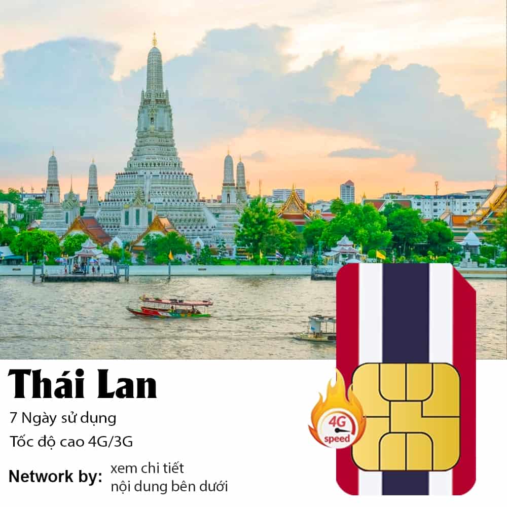 Sim Thái Lan 7 Ngày 10GB/20GB Data
